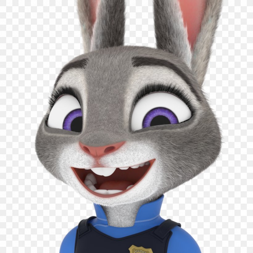 Rabbit Lt. Judy Hopps Sticker Telegram Stuffed Animals & Cuddly Toys, PNG, 1080x1080px, Rabbit, Blender, Computer Animation, Easter Bunny, Fur Download Free