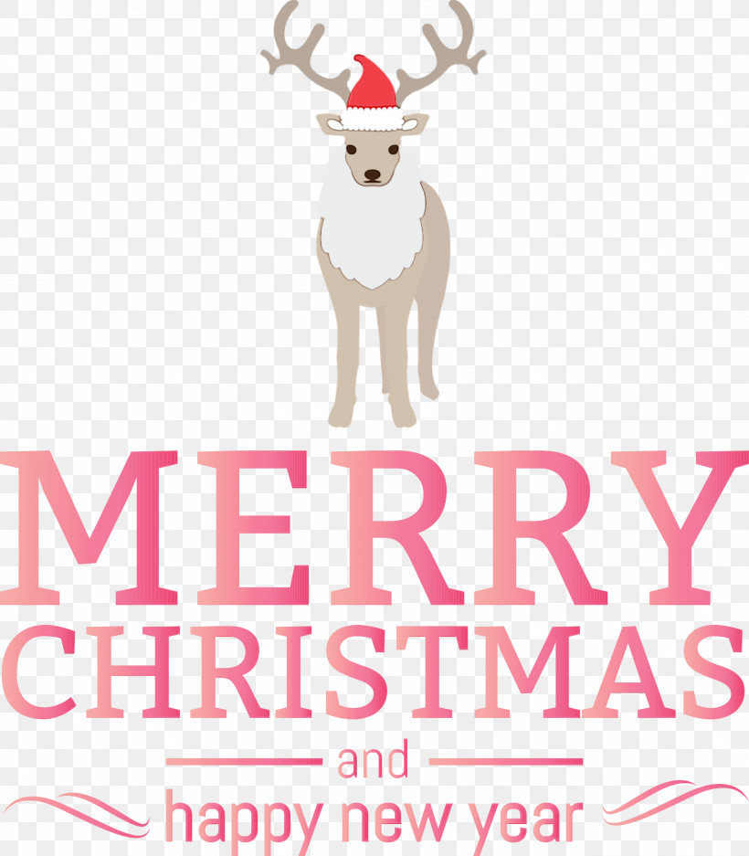Reindeer, PNG, 2623x3000px, Happy New Year, Antler, Biology, Character, Deer Download Free