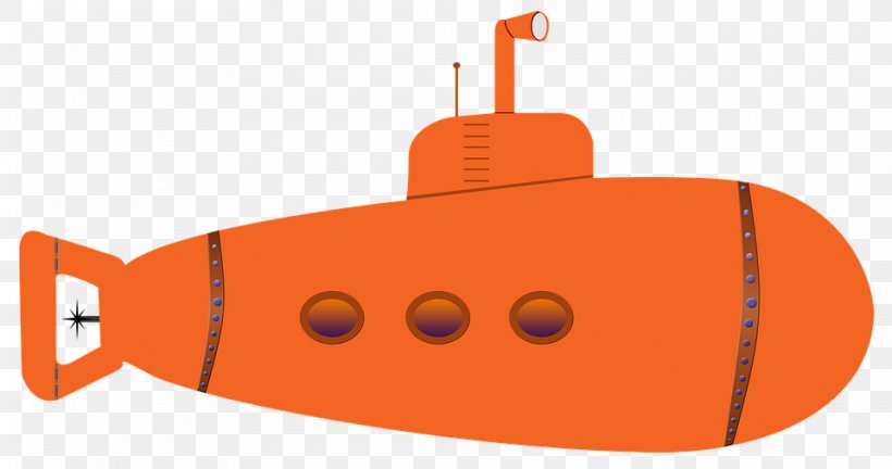 Submarine Download Clip Art, PNG, 960x506px, Submarine, Digital Image, Drawing, Orange, Periscope Download Free