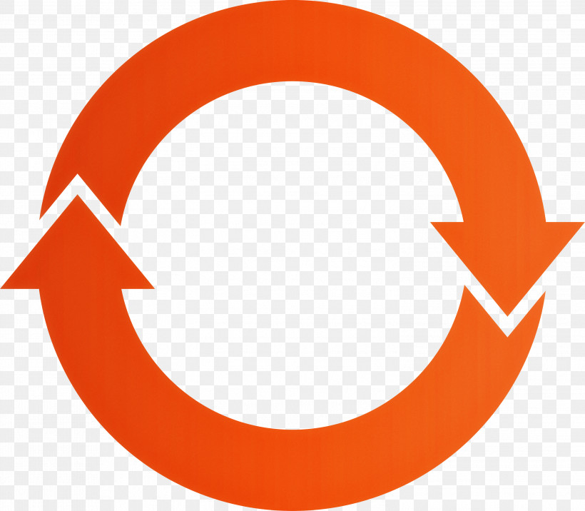 Circle Arrow, PNG, 2999x2622px, Circle Arrow, Circle, Line, Logo, Orange Download Free