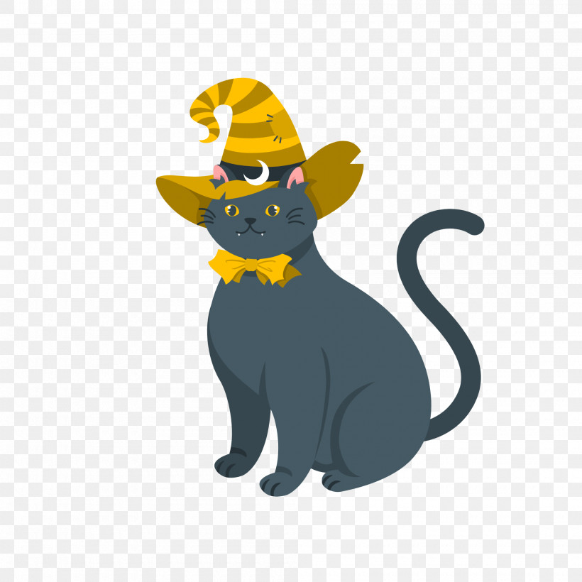 Halloween, PNG, 2000x2000px, Halloween, Cartoon, Cat, Catlike, Character Download Free