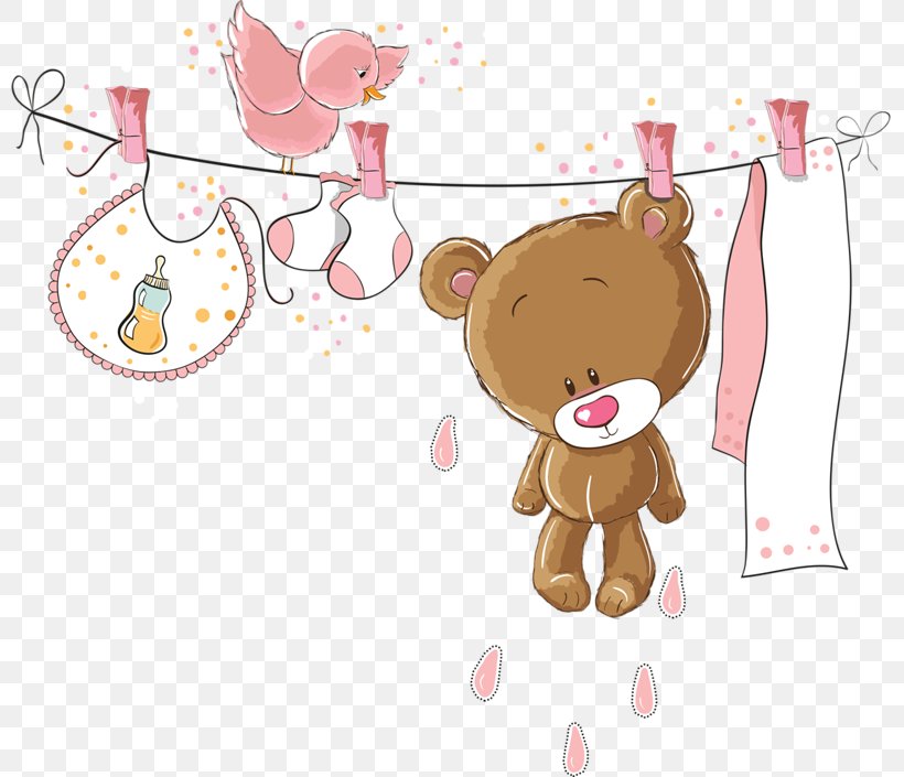 Baby Shower Child Infant Bear Diaper Cake, PNG, 800x705px, Watercolor, Cartoon, Flower, Frame, Heart Download Free