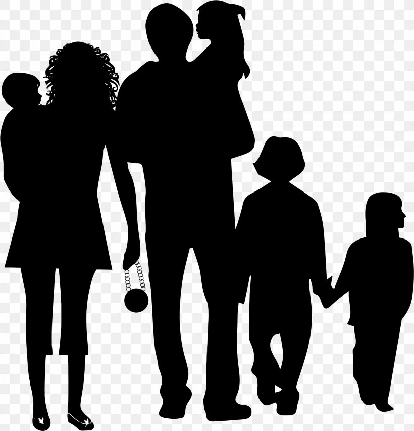 Family Silhouette Clip Art, PNG, 2155x2243px, Family, Black And White, Child, Communication, Conversation Download Free