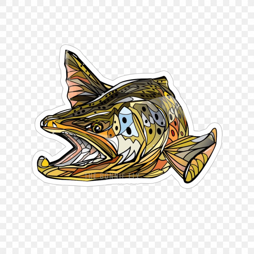 Fly Fishing Decal Sticker Brown Trout, PNG, 1092x1092px, Fly Fishing, Brook Trout, Brown Trout, Bumper Sticker, Decal Download Free