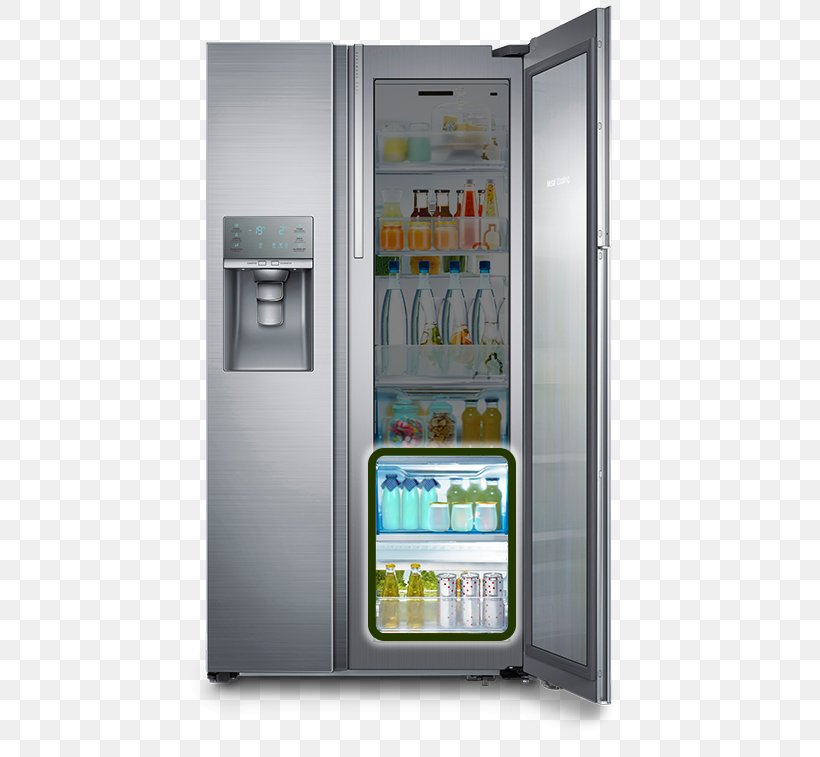 Refrigerator Samsung Food ShowCase RH77H90507H Cubic Foot Samsung RH22H9010, PNG, 490x757px, Refrigerator, Autodefrost, Cubic Foot, Freezers, Home Appliance Download Free