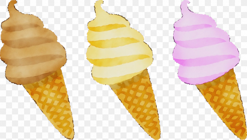 Ice Cream, PNG, 1000x568px, Watercolor, Cone, Cream, Cuisine, Dairy Download Free