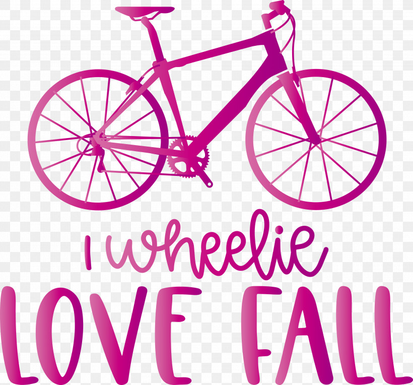 Love Fall Love Autumn I Wheelie Love Fall, PNG, 3000x2797px, Bicycle, Bicycle Frame, Cycling, Disc Brake, Road Bike Download Free