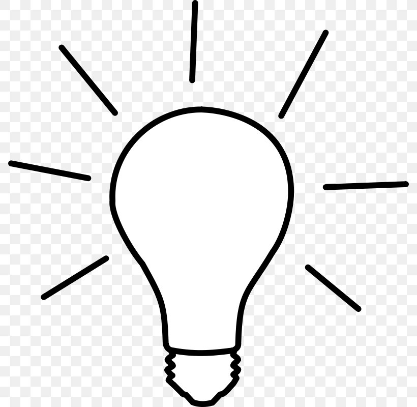 Incandescent Light Bulb Drawing Clip Art, PNG, 788x800px, Light, Area, Black, Black And White, Candle Download Free