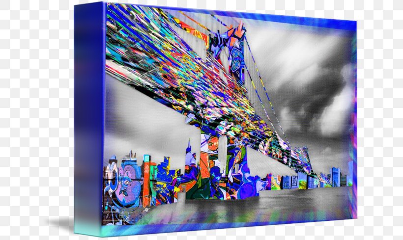 Manhattan Bridge Modern Art Printmaking Printing, PNG, 650x489px, Manhattan Bridge, Art, Bridge, City, Manhattan Download Free