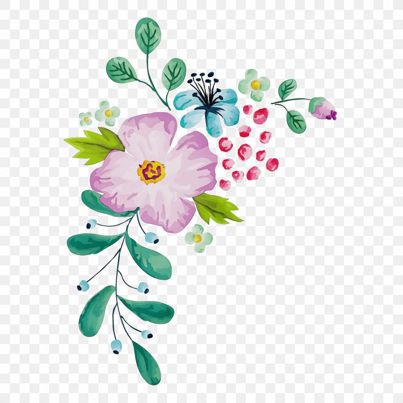 Watercolor Flower Background, PNG, 1500x1500px, Watercolor, Anemone, Blossom, Branch, Cut Flowers Download Free