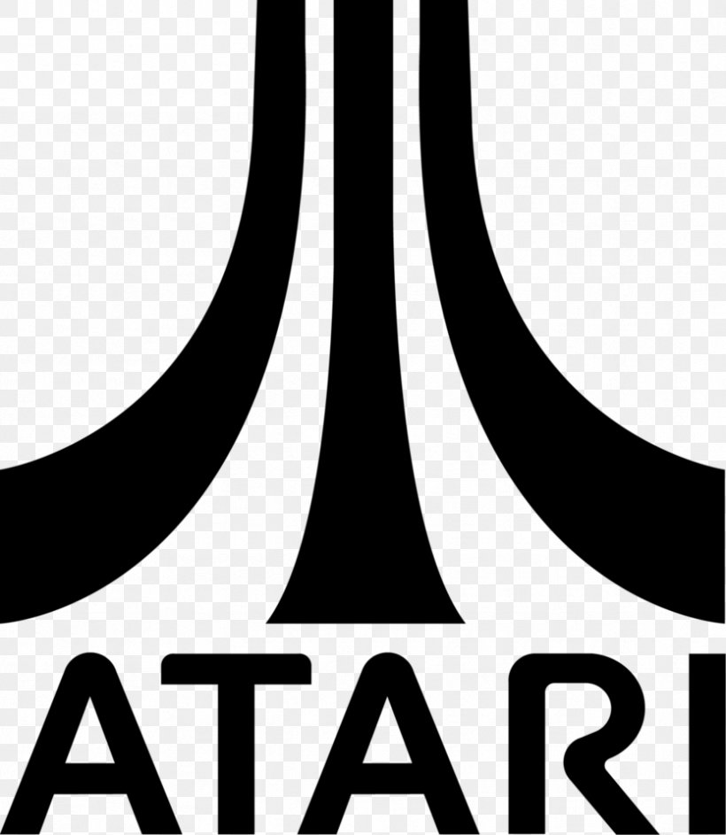 Atari Logo Arcade Game Video Game, PNG, 833x958px, Atari, Arcade Game, Atari Games, Black And White, Brand Download Free