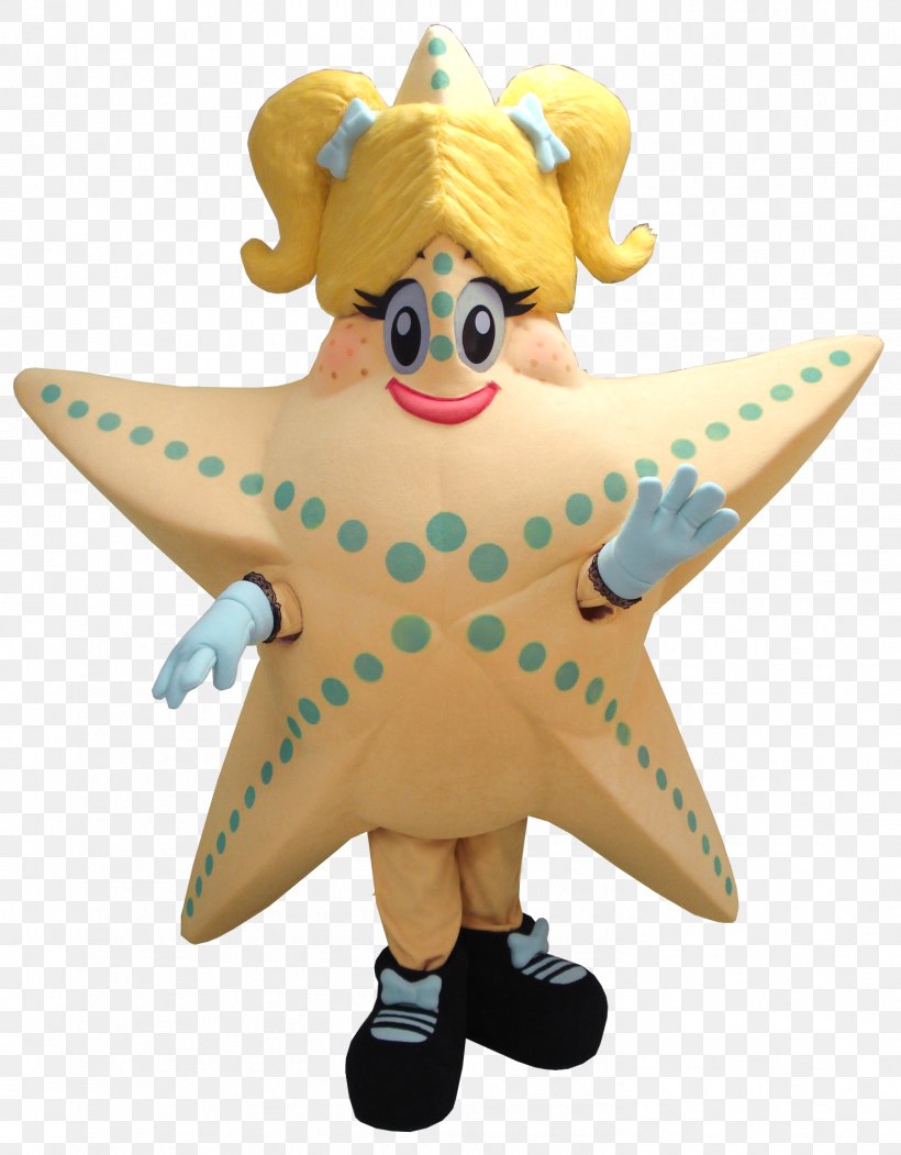 Mascot Starfish Costume Yellow Stuffed Animals & Cuddly Toys, PNG, 1479x1896px, Mascot, Art Museum, Costume, Figurine, Logo Download Free