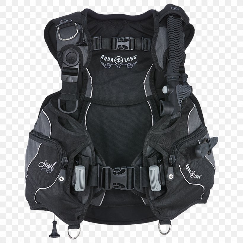 Buoyancy Compensators Aqua-Lung Underwater Diving Scuba Set Scuba Diving, PNG, 1000x1000px, Buoyancy Compensators, Alternative Air Source, Aqualung, Black, Black And White Download Free