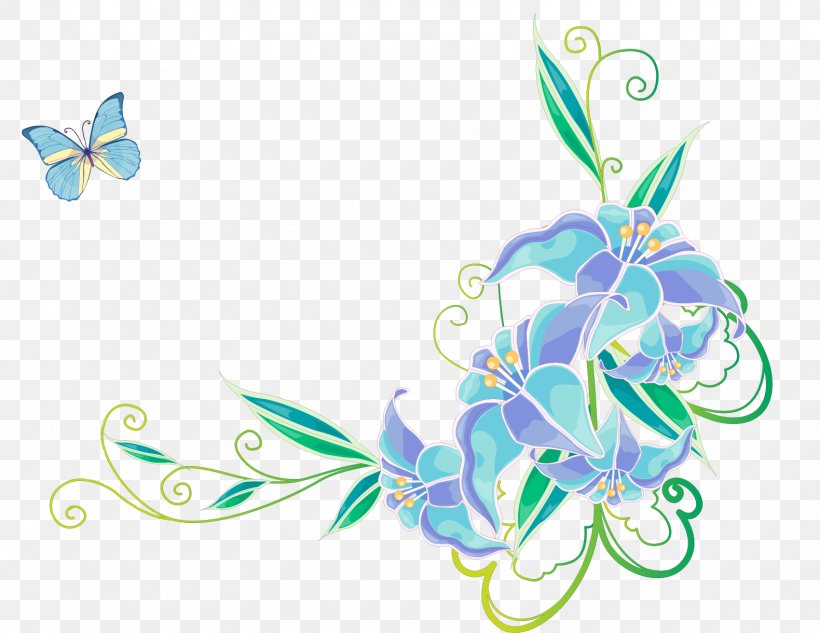 Butterfly Flower Clip Art, PNG, 1580x1220px, Butterfly, Aqua, Blue, Color, Flora Download Free
