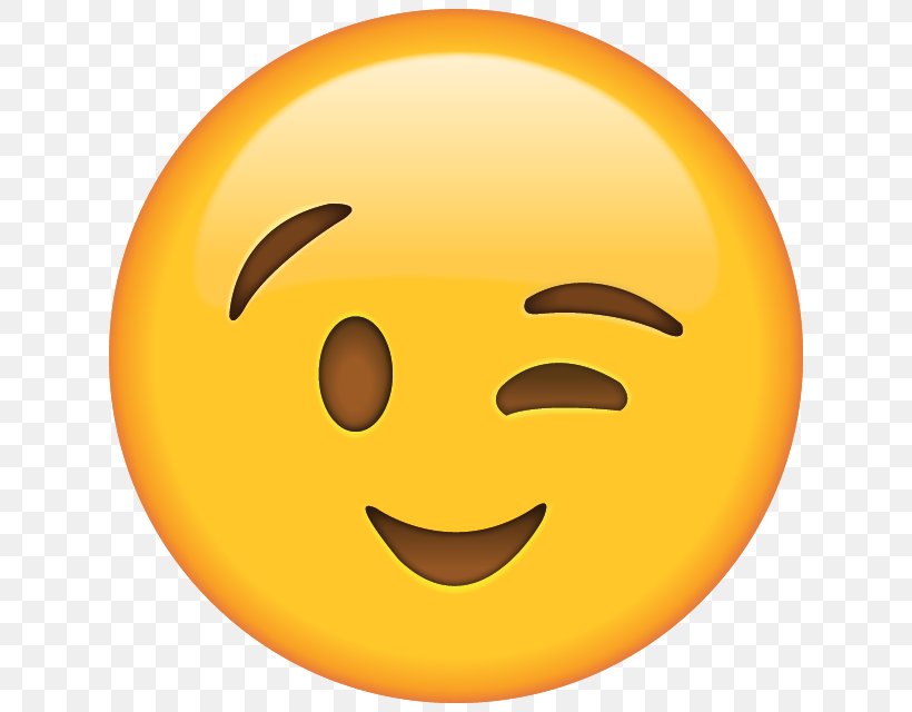 Emoji Wink Emoticon Smiley Sticker, PNG, 640x640px, Emoji, Emoticon, Face, Face With Tears Of Joy Emoji, Facial Expression Download Free