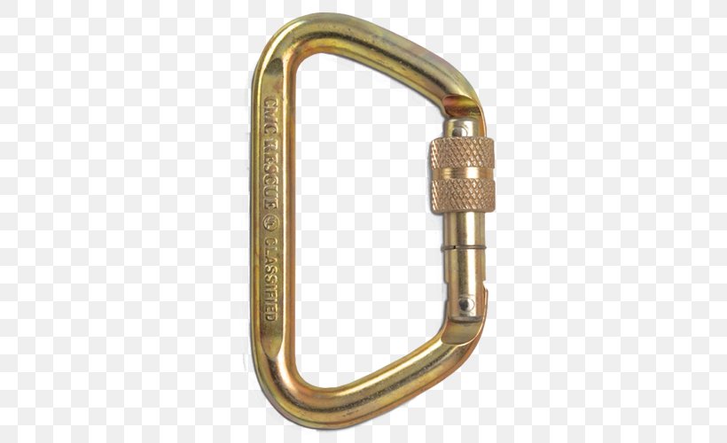 Carabiner Lock Commercial Metals Company Steel Screw, PNG, 500x500px, Carabiner, Brass, Climbing, Commercial Metals Company, Gate Download Free