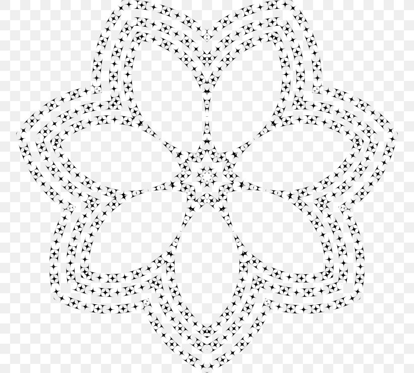 Geometry Flower, PNG, 756x738px, Geometry, Area, Black, Black And White, Body Jewelry Download Free