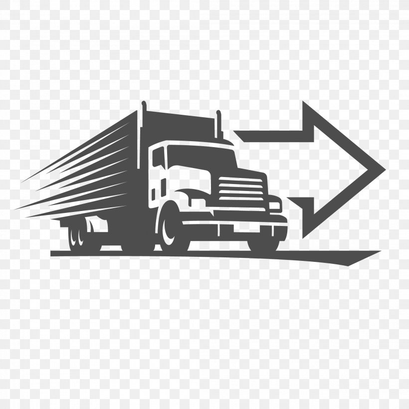 Logo Vector Graphics Royalty-free Logistics Illustration, PNG, 2107x2107px, Logo, Automotive Design, Automotive Exterior, Black, Black And White Download Free