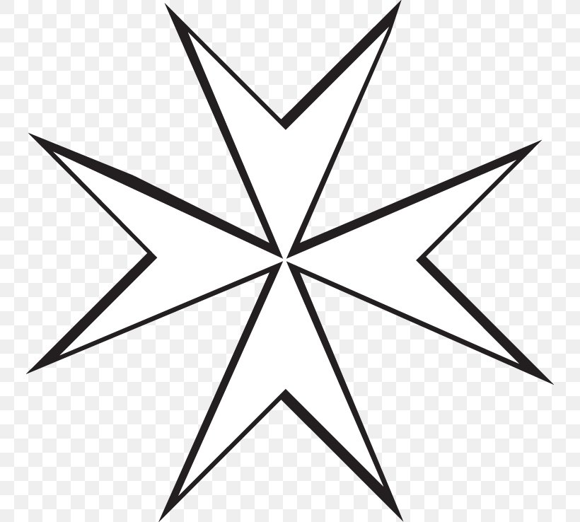 Maltese Cross Malta Symbol Creu Grega, PNG, 746x738px, Maltese Cross, Area, Black And White, Creu Grega, Cross Download Free