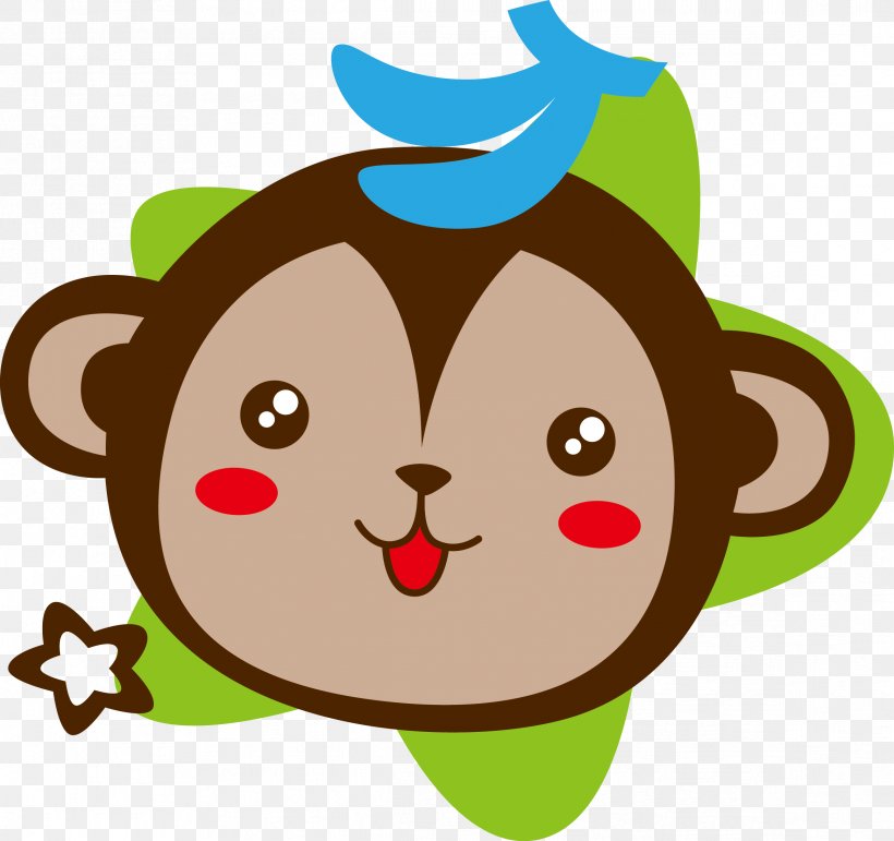 Monkey Face Clip Art, PNG, 2334x2197px, Monkey, Art, Carnivoran, Cartoon, Child Download Free
