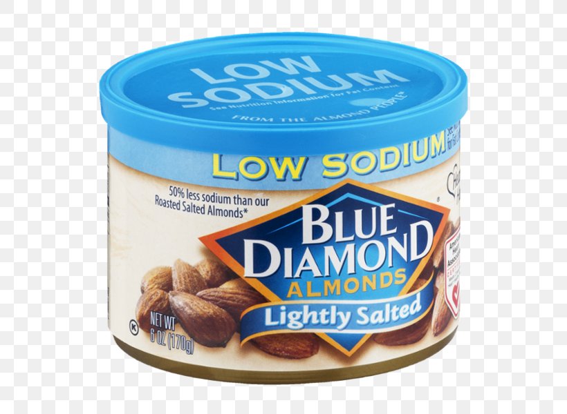 Blue Diamond Growers Blue Diamond Almonds Lightly Salted Almond Milk Blue Diamond Almonds Bold Sriracha, PNG, 600x600px, Blue Diamond Growers, Almond, Almond Milk, Food, Ingredient Download Free