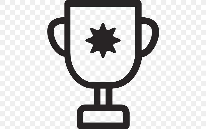 Trophy Award Prize, PNG, 512x512px, Trophy, Award, Black And White, Cup, Leaf Download Free