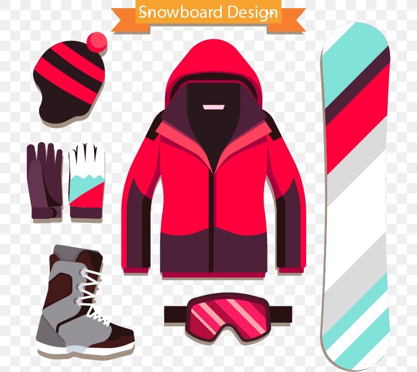Snowboarding Euclidean Vector Skiing Skiboarding, PNG, 716x731px, Snowboarding, Brand, Magenta, Outerwear, Pattern Download Free