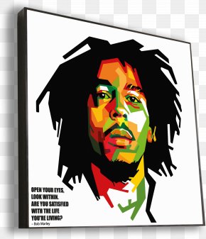 Rectangle Facial Hair - Bob Marley PNG