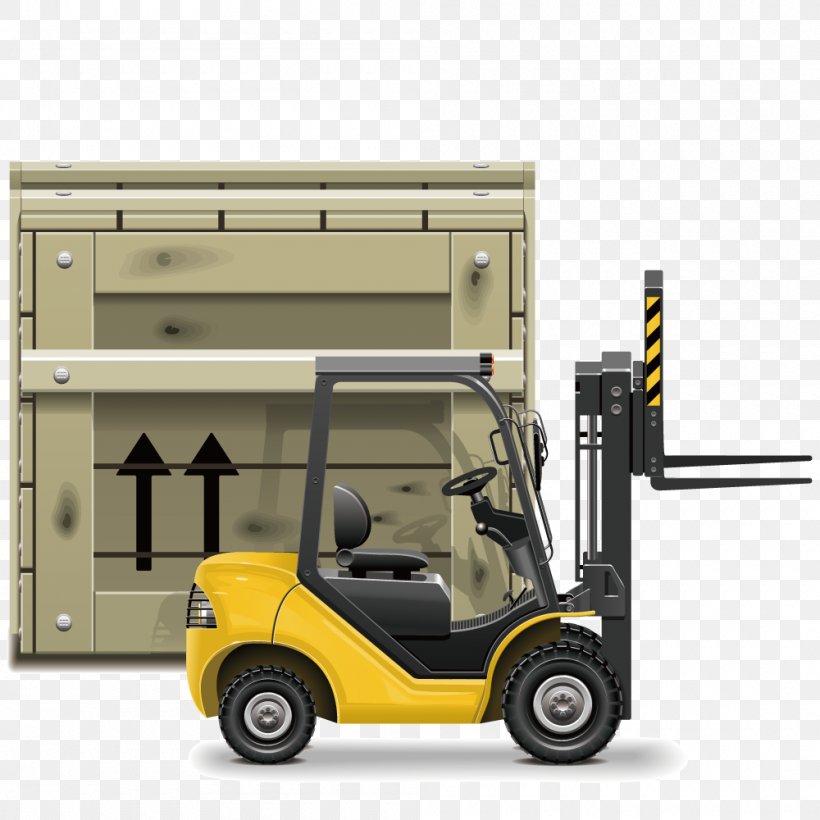 Forklift Drawing Illustration, PNG, 1000x1000px, Forklift, Automotive Design, Car, Drawing, Forklift Truck Download Free