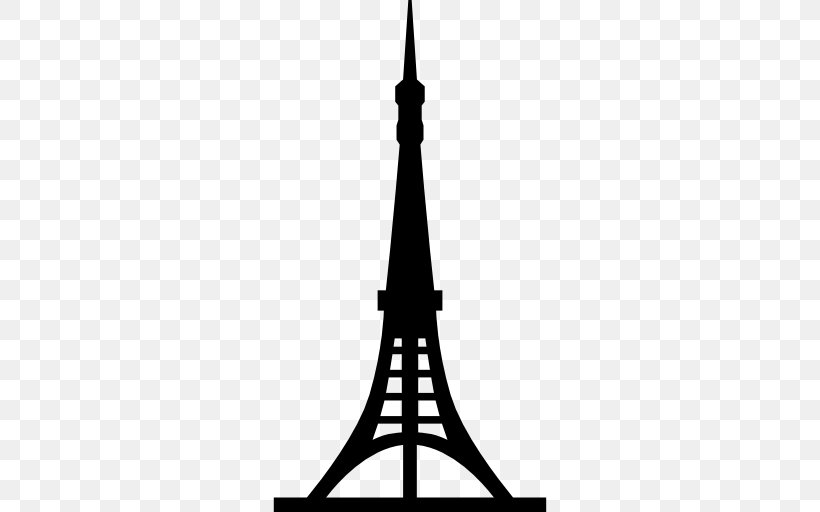 Tokyo Tower Eiffel Tower Png 512x512px Tokyo Tower Black And White Building Eiffel Tower Silhouette Download