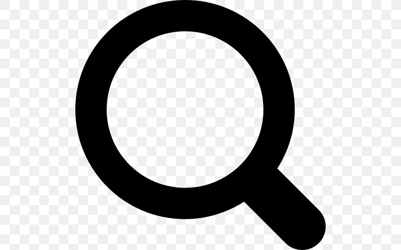 Magnifying Glass Magnifier, PNG, 512x512px, Magnifying Glass, Black And White, Magnification, Magnifier, Symbol Download Free