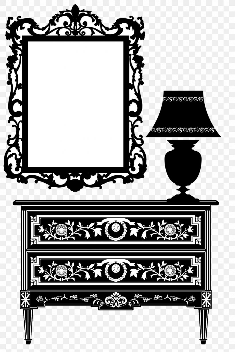Mirror Silhouette Royalty-free Clip Art, PNG, 1067x1600px, Mirror, Black And White, Drawing, Furniture, Mirror Image Download Free
