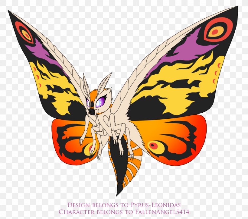Mothra Gomora Monarch Butterfly Godzilla Junior, PNG, 1600x1419px, Mothra, Art, Arthropod, Battra, Brush Footed Butterfly Download Free