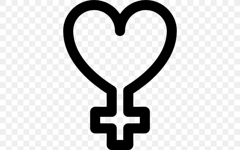 Symbol Sign Woman Símbolo De Venus Heart, PNG, 512x512px, Symbol, Area, Black And White, Body Jewelry, Female Download Free