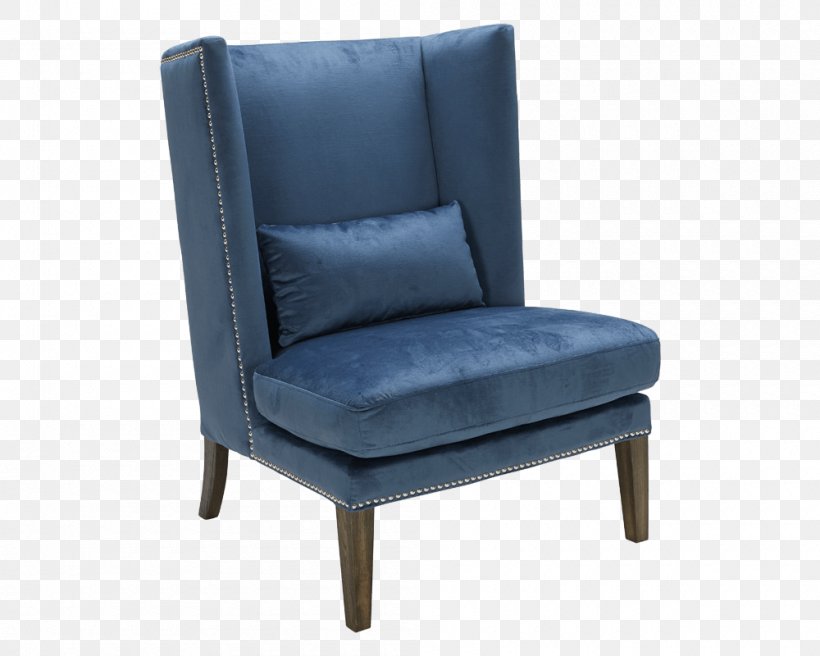 Club Chair Wing Chair アームチェア Furniture, PNG, 1000x800px, Club Chair, Armrest, Blue, Chair, Cobalt Blue Download Free