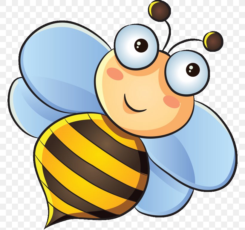 European Dark Bee Insect Honey Bee, PNG, 770x768px, Bee, Animal, Artwork, Butterfly, Cartoon Download Free
