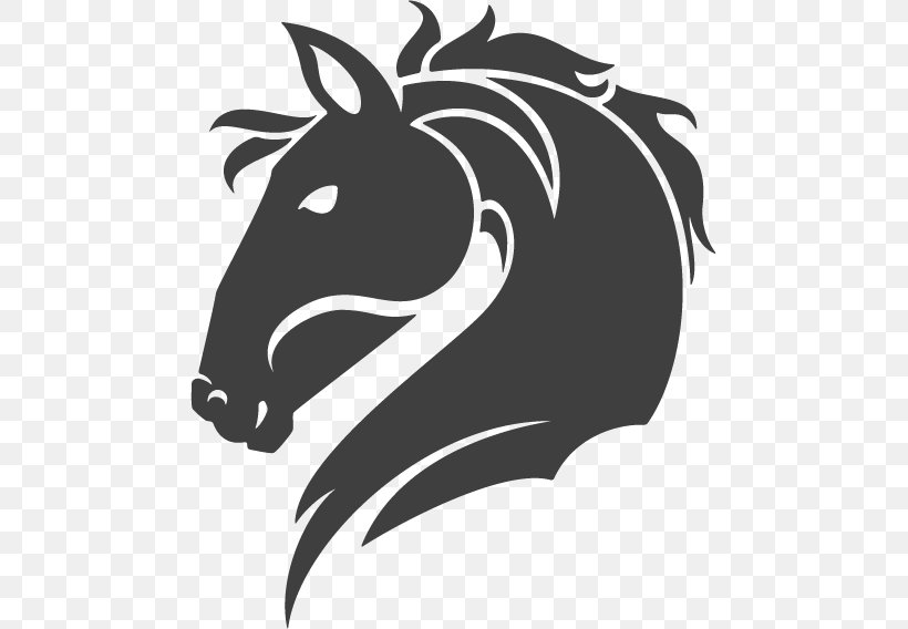 Friesian Horse Logo Illustration, PNG, 475x568px, Friesian Horse, Art, Black, Black And White, Carnivoran Download Free