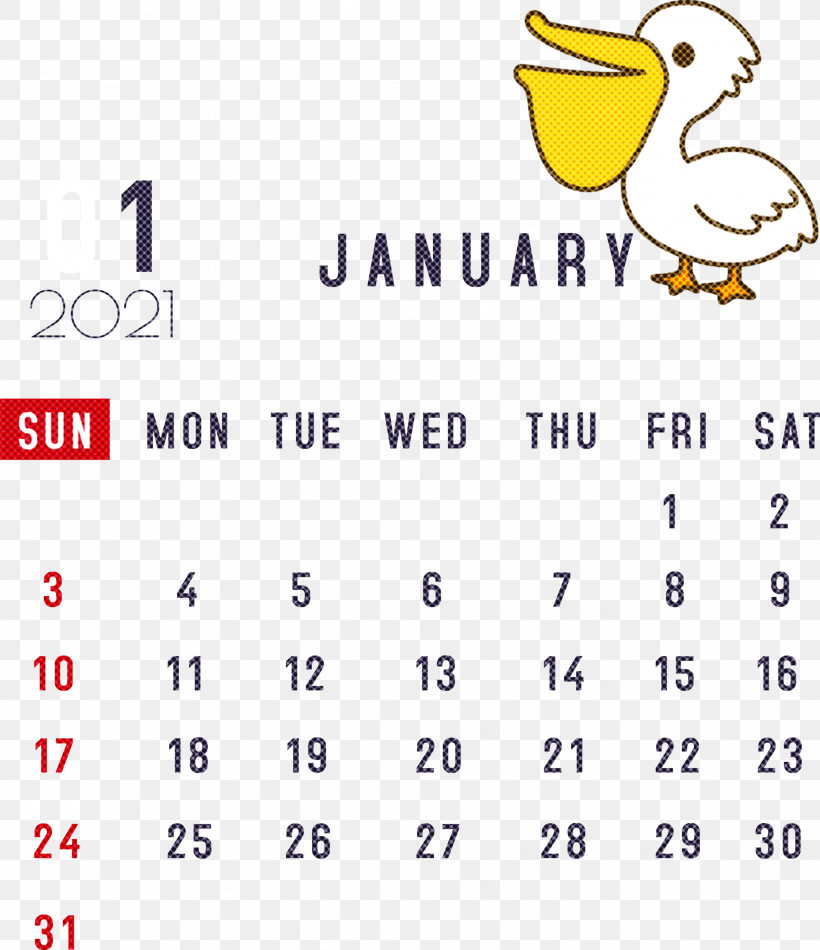 January 2021 Printable Calendar January Calendar, PNG, 2589x3000px, 2021 Calendar, January, Algebra, Beak, Calendar System Download Free