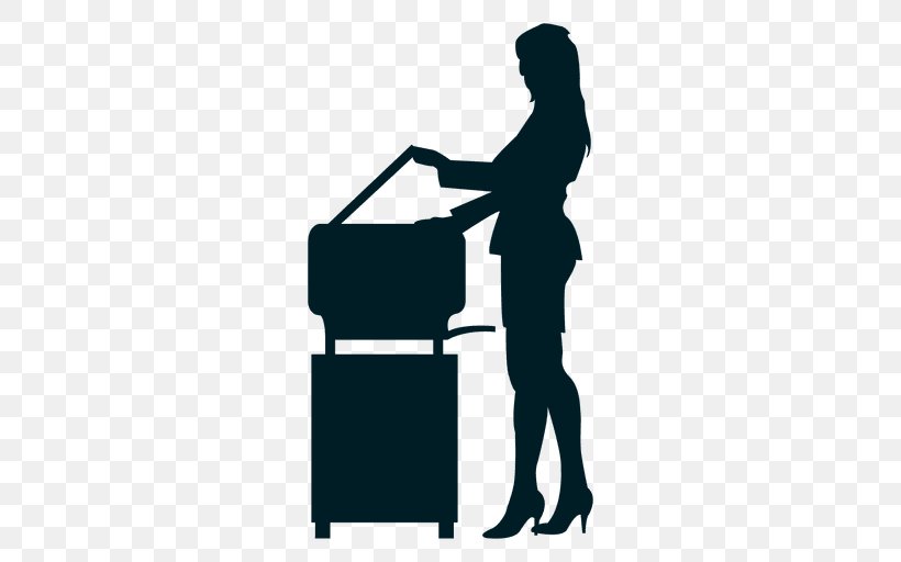 Photocopier Silhouette, PNG, 512x512px, Photocopier, Animaatio, Brand, Communication, Drawing Download Free