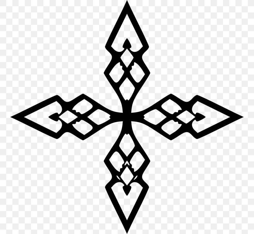 Christian Cross Christianity Clip Art, PNG, 754x754px, Christian Cross, Artwork, Black, Black And White, Christian Symbolism Download Free