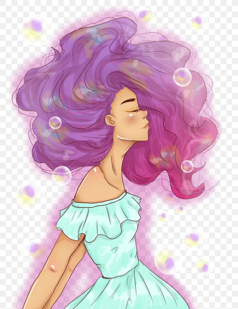 Long Hair Hair Coloring Fairy, PNG, 752x1063px, Watercolor, Cartoon, Flower, Frame, Heart Download Free