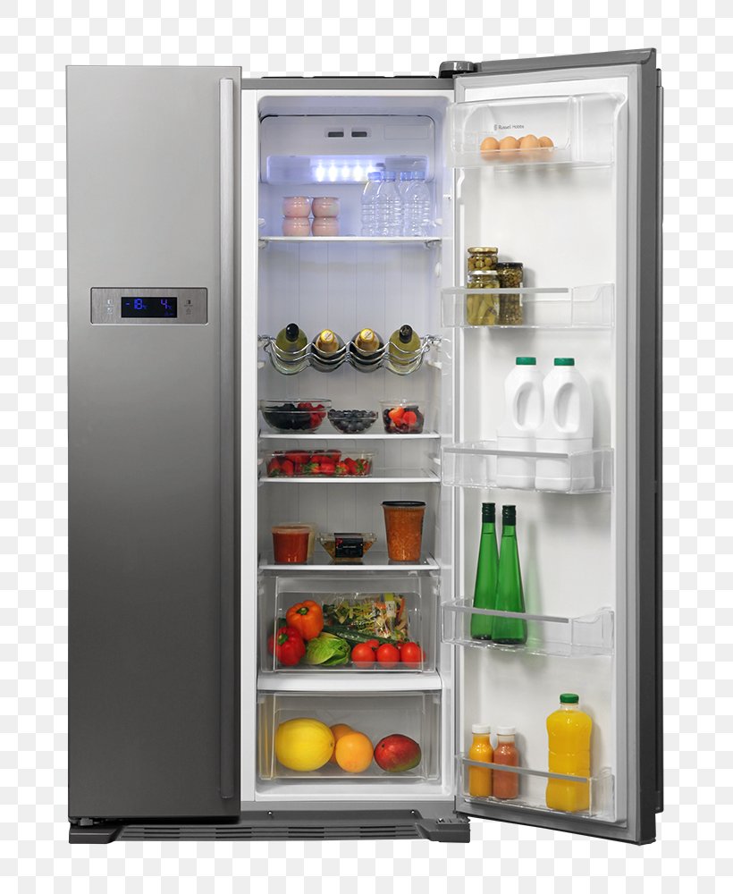 Refrigerator Home Appliance Freezers Russell Hobbs, PNG, 737x1000px, Refrigerator, Cooking Ranges, Door, Freezers, Home Appliance Download Free