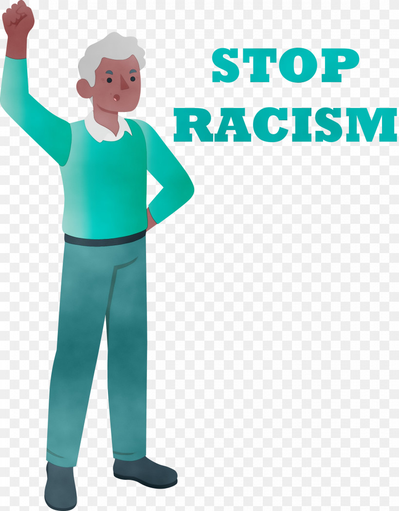 Costume T-shirt Outerwear Character Green, PNG, 2342x3000px, Stop Racism, Behavior, Character, Costume, Green Download Free