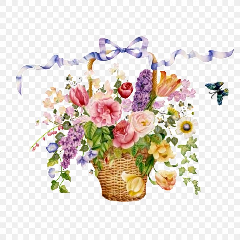 Flower Bouquet Floral Design Birthday Picture Frames, PNG, 1024x1024px, Flower, Artificial Flower, Basket, Birthday, Birthday Photo Frame Download Free