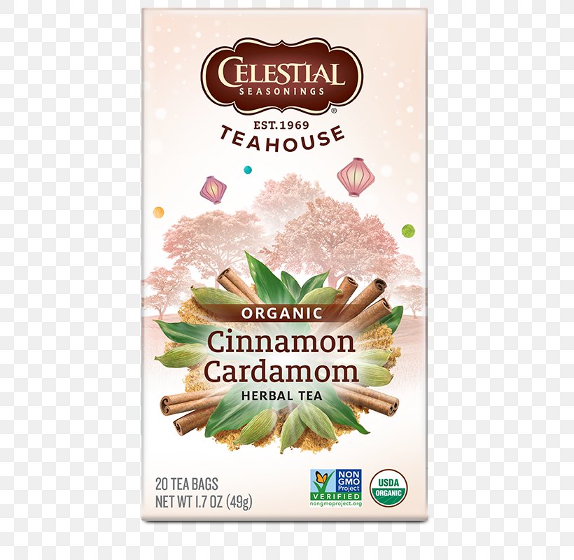 Green Tea Masala Chai Celestial Seasonings Organic Food, PNG, 511x800px, Tea, Caffeine, Cardamom, Celestial Seasonings, Flavor Download Free