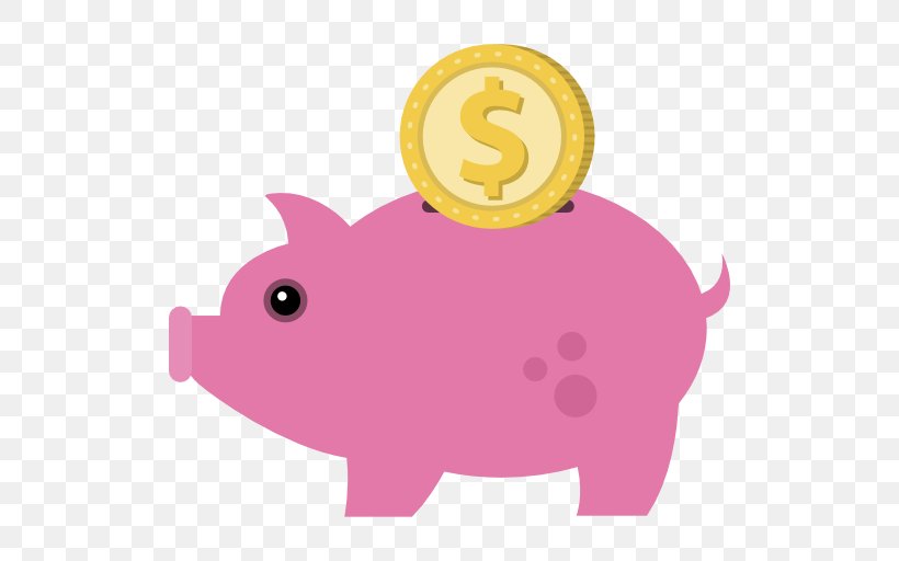Piggy Bank Money Finance Clip Art, PNG, 512x512px, Piggy Bank, Accounting, Bank, Business, Finance Download Free