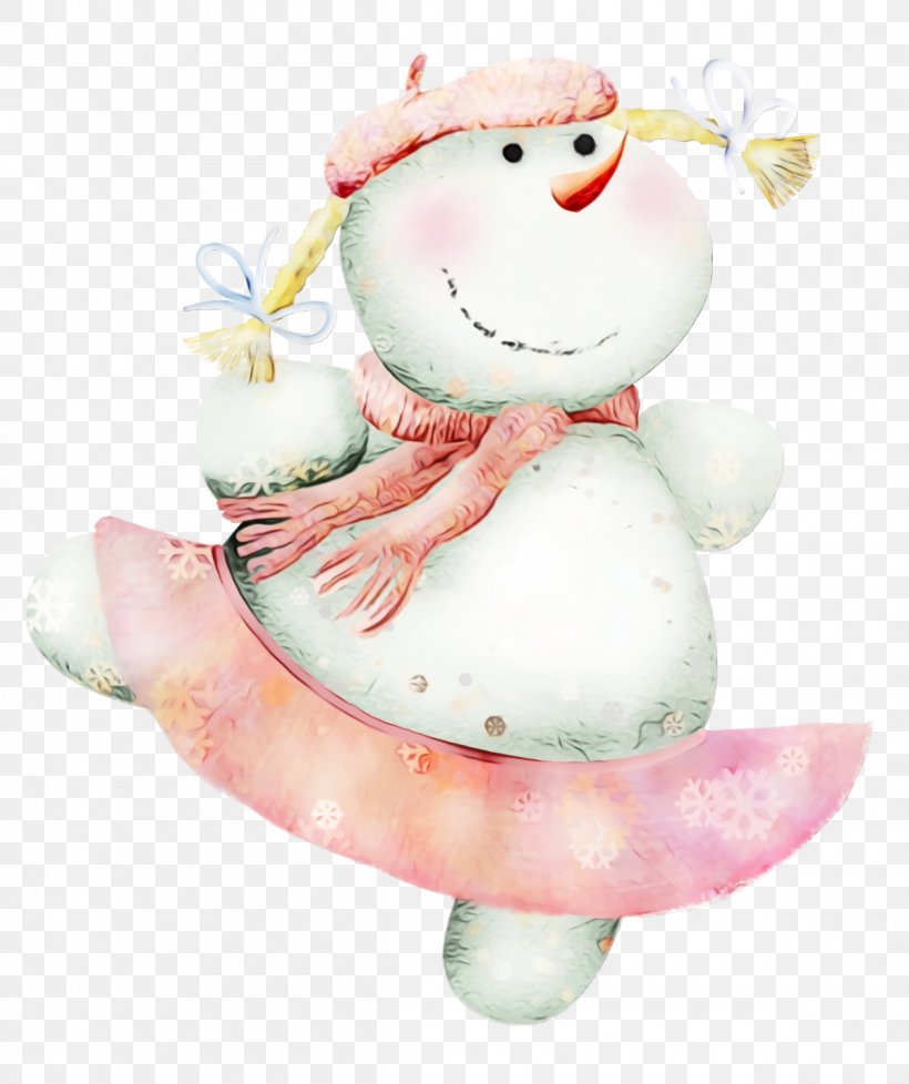 Pink Holiday Ornament, PNG, 1200x1432px, Christmas Snowman, Holiday Ornament, Paint, Pink, Snowman Download Free