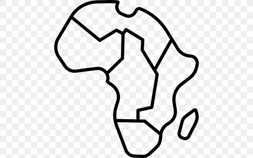 Africa Globe Vector Map, PNG, 512x512px, Africa, Area, Black, Black And White, Continent Download Free