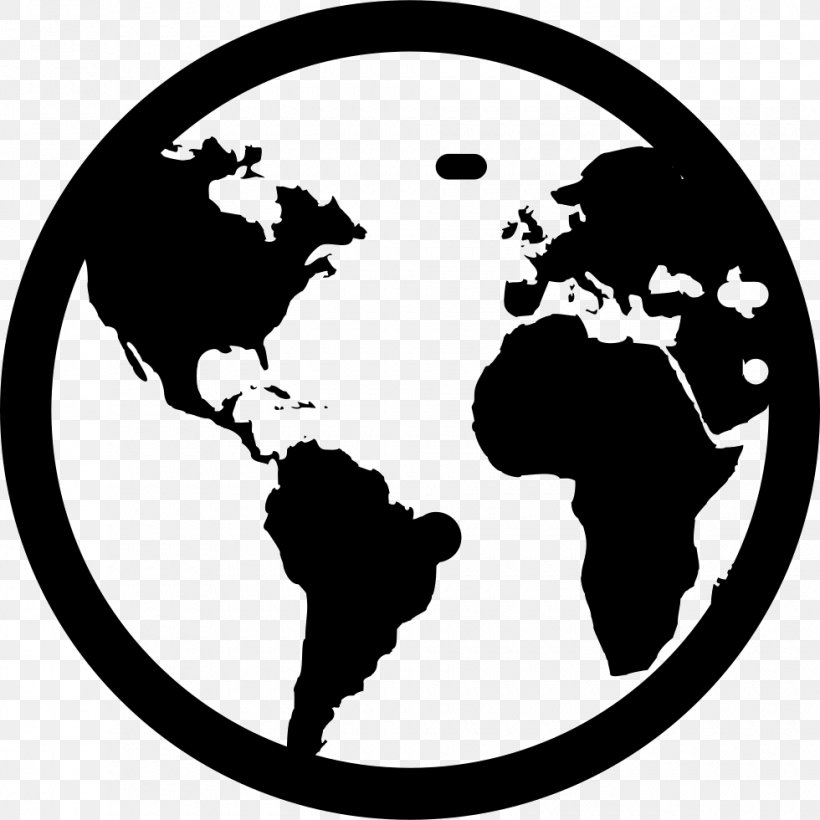 Globe World Earth, PNG, 980x980px, Globe, Artwork, Black And White, Earth, Happiness Download Free