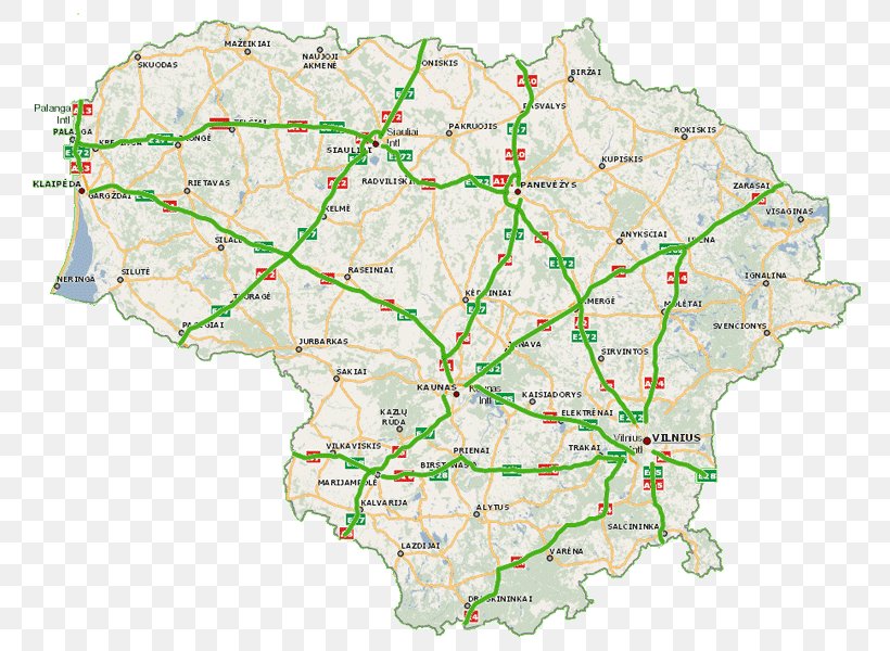 Lithuania Lietuvos Keliai Map Road Transport, PNG, 800x600px, Lithuania, Area, Government Of Lithuania, Highway, Map Download Free